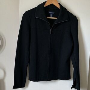 Ann Taylor Women's Black Zip-Up Blazer